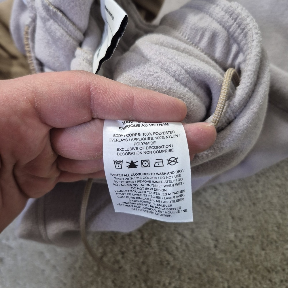 Nike ACG Wolf Tree Fleece Pants Mens Small Beige Polartec Streetwear Outdoor New - Picture 7 of 16
